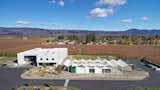 An aerial view of the Ashes &amp; Diamonds winery and tasting room.