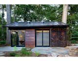GreenSpur and McAllister Architects imagined a cabin&nbsp;sided with Cor-Ten steel, glass, and&nbsp;shou sugi ban-treated&nbsp;cedar for a wooded property outside of Washington D.C.&nbsp;