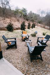 "The fire pit area seats four and is great for making s'mores," says Dianna.