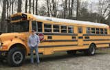 Brackney purchased the yellow-painted school bus, previously used as transportation for the Boys &amp; Girls Club, on Facebook Marketplace in Rome, Georgia, for $3K.