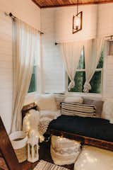 Some of the tiny homes play up texture with different fabrics and woven elements.