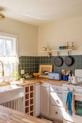 LaTonya employed new butcher-block counters in the sunlight-filled kitchen.  Photo 5 of 14 in Meet the Women Who Reimagined a Hudson Valley Farmhouse as a BIPOC Residency