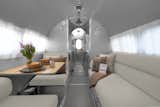 The camper’s aluminum-clad interior is inspired by Hawley Bowlus’s original 1934 travel trailer.