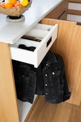 Entry Cabinet of Halcyon 02 Tiny House by Fritz Tiny Homes