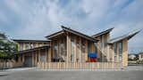 The multiple pitched roof design of Aitoku Kindergarden reflects the city scape—with each angled roof expressing the natural rhythm of a town.&nbsp;