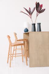 &nbsp;"We have a good assortment of local makers in the shop, but we also have artisans from all over that we have long-standing relationships with. So, if we have a customer that wants to custom-make a ceramic set, we have the relationship with the makers to do it," explained Person. Shown here are the barstools in oak from De Jong &amp; Co.&nbsp;