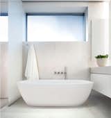 The bathrooms are inspired by spa chambers and include Japanese-style soaking tubs.