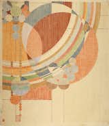 Frank Lloyd Wright, March Balloons, 1955. Drawing based on a 1926 design for Liberty magazine. Colored pencil on paper, 28 1/4" x 24 1/2". The Frank Lloyd Wright Foundation Archives (The Museum of Modern Art | Avery Architectural &amp; Fine Arts Library, Columbia University, New York)