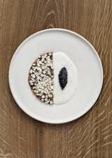 New Scandinavian cuisine like this sourdough pancake served with elderflower and caviar will be served alongside classic dishes such as frikadeller (Danish meatballs), schnitzel, and hot-smoked salmon.&nbsp;