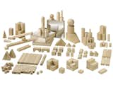 Haba's wooden architectural building sets range from $39.99 to $44.99.