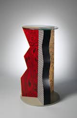 "Ivory" Table, 1985. Formica, Wood, Glass. H. 39-3/4 x Dia. 24 in. b: Glass top; Dia. 19-1/2 x Thickness 1/4 in. The Metropolitan Museum of Art, Gift of Dr. Michael Sze, 2002.