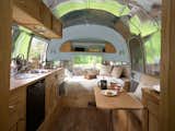 The beautiful interior of this Caravel was created by ARC Airstreams.