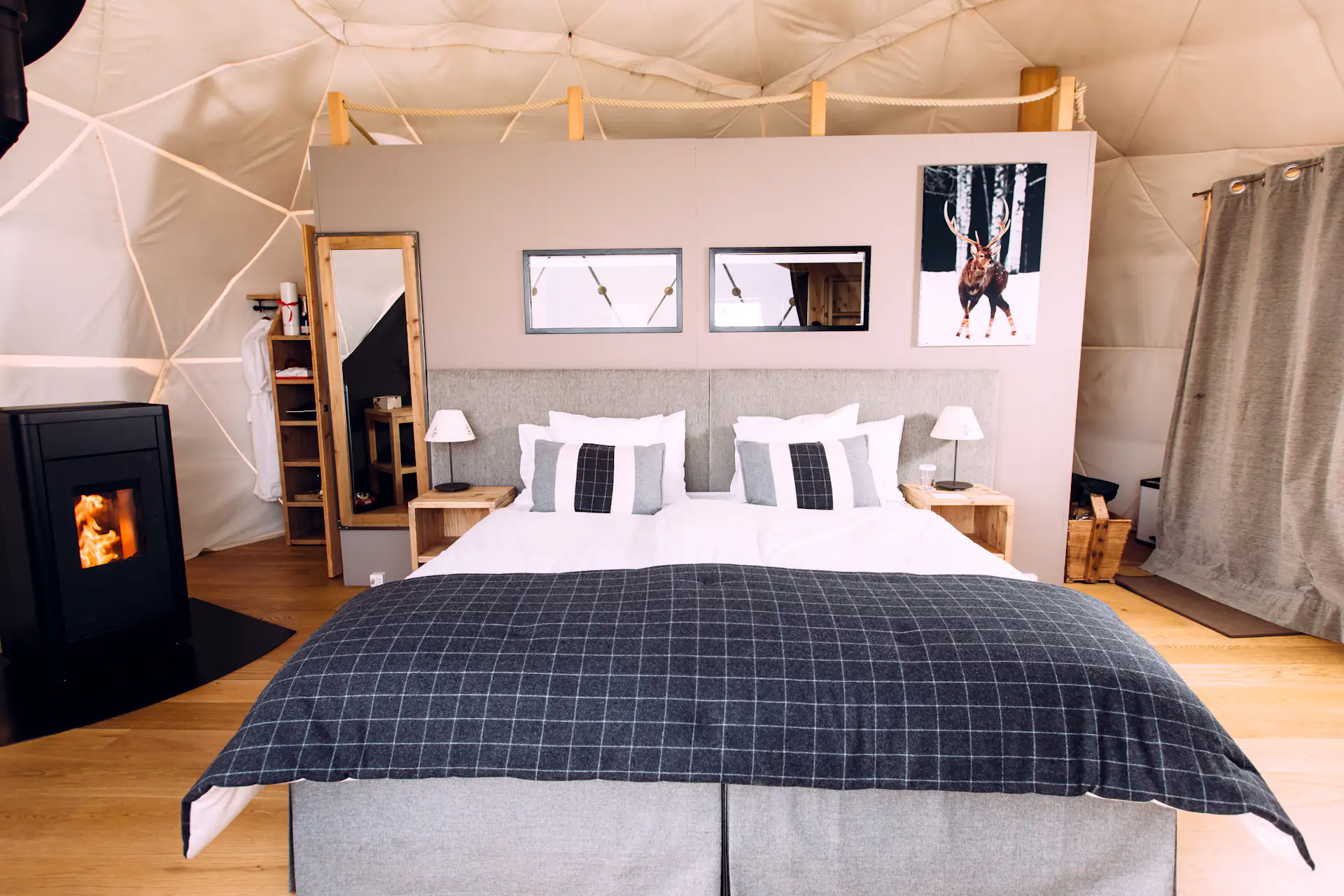 Whitepod currently offers 15 pods in three different configurations, and each sleeps two to four people.
