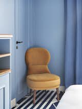 Bedroom, Chair, Storage, and Carpet Floor  Photo 7 of 19 in Hôtel Bienvenue by Dwell from Tour a Charming Parisian Hotel That Just Got an Amazing Makeover