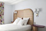 Bedroom, Bed, Night Stands, and Wall Lighting  Photo 12 of 19 in Hôtel Bienvenue by Dwell from Tour a Charming Parisian Hotel That Just Got an Amazing Makeover