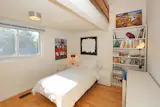 The third bedroom features a mezzanine level perfect for a children’s play space.&nbsp;