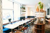 Dining Room, Table, and Chair  Photos from A New Israeli Eatery in Paris Serves Up Mediterranean Style