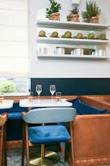 Dining Room, Table, Chair, and Shelves  Photos from A New Israeli Eatery in Paris Serves Up Mediterranean Style