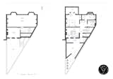 The original and the proposed floor plan
