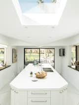 The kitchen is bright and airy thanks to a skylight.&nbsp;