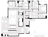 The floor plan.  Photo 17 of 17 in Color Unites With Texture to Make This Brazilian Abode Appear Much Larger and Brighter