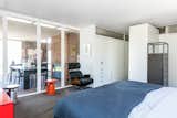Bedroom, Carpet, Bed, Wardrobe, Storage, and Chair The highlight of this bedroom is ample built-in storage.  Bedroom Chair Wardrobe Bed Carpet Storage Photos from Case Study House #18 in L.A. Hits the Market at $10M and Includes Plans From Tom Kundig