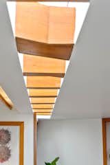 A detail of the kitchen skylights.