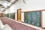 Lockers remain in the hallways of Leland lofts, adding to the character of the turn-of-the-century former schoolhouse.&nbsp;