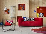 IKEA's beloved KLIPPAN sofa sums up all the color and fun of the 1970s-80s. "I just love the covers that are like puffy jackets—they’re cool and colorful. It’s a tribute to the Memphis group," says Gustavsson.