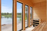A view from the cedar-clad sauna.&nbsp;