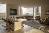 The stylish Presidential suite features a sofa and chairs from Lignet Roset.