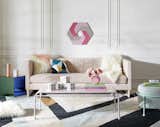 Living Room, Rug Floor, Sofa, Ottomans, Coffee Tables, and End Tables  Photo 1 of 8 in Take a Peek at Amazon's  Colorful Collaboration With Iconic Designer Jonathan Adler