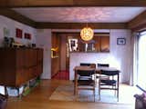 Before: the original dining room.  Photo 9 of 20 in Before & After: An Expanded Wedge-Shaped Abode Flaunts its Midcentury Roots