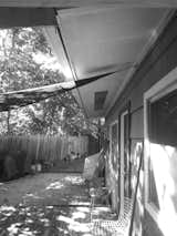 A view of the original backyard. 