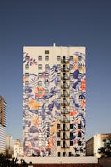 The entire back of the hotel is covered in a very Instagram-able mural by UK–based artist Bella Gomez.