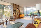 Midcentury modern Neutra home living room