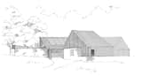 Lochside House elevation study sketch