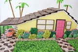 We love this Palm Springs-style gingerbread creation, complete with native drought-resistant&nbsp;plants, a carport,&nbsp;and even a kidney-shaped pool in the rear. Unfortunately, the vintage pink Bug is not edible.