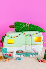 This retro camper comes complete with a recipe and a tutorial. We love the addition of Christmas decor which includes the vintage-looking lights, a tree on top, and even a little wreath in the back. 