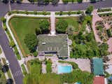 Muhammad Ali Hancock Park mansion aerial view