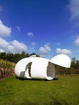 The Blob's nose can be opened automatically, and it functions as a little porch.
