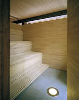 The serene wood-clad sauna.&nbsp;