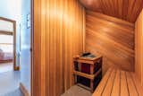 There is also a cedar-lined sauna upstairs.