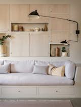 Pearl Loft by Jessica Helgerson Interior Design built-in couch and bookcase