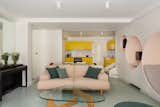 Atelier Pierre-Louis Gerlier colorful renovation storage living room open plan