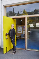 Barbara Bestor at the entrance of her Silverlake office.&nbsp;