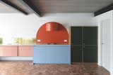 Kitchen, Colorful, Undermount, Pendant, Cooktops, Wall, and Terra-cotta Tile  Kitchen Terra-cotta Tile Photos from Feast Your Eyes on Designer Dries Otten’s Punchy Kitchens