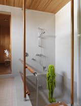 The grand master bath with its Finnish sauna showcase the artwork.&nbsp;