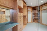 The updated, wood-paneled, walk-in closet.&nbsp;