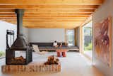 Tribe Studio Architects Australia kit home  French Philippe Chemise fireplace